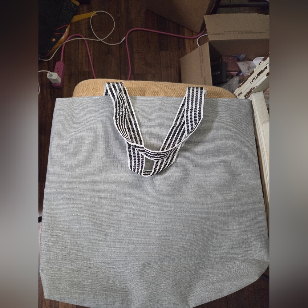 Stylish Canvas Tote Bag - Multicolor - Picture 3 of 4